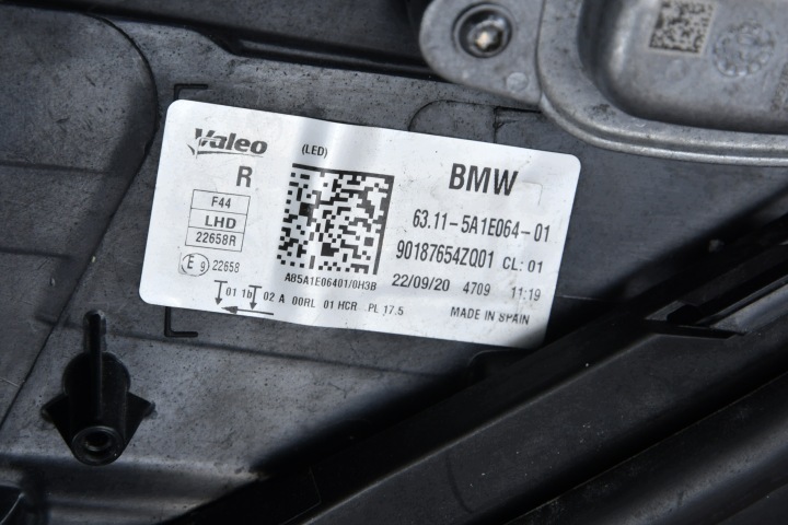 фото №13, Лампы led комплект фара левая правая bmw 2 f44 демонтаж