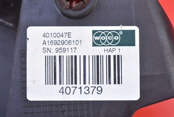 фото №8, Педаль педали сцепление тормоз eu a1692906101 mercedes a-klasa w169 04-12