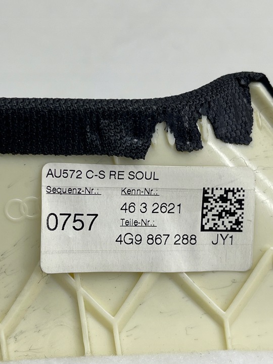 фото №10, Audi a6 c7 avant s-line боковина обшивка стойка багажника правый зад чёрный