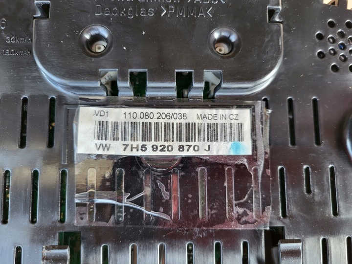 фото №7, Прилади спідометр  спідометр vw t5 multivan caravelle 2.5 tdi 7h5920870j