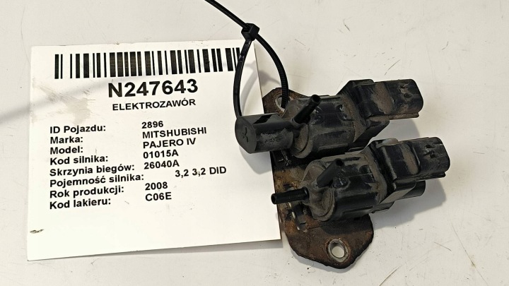 фото №5, Mitsubishi pajero 2008 клапан тиску / електроклапан турбіни