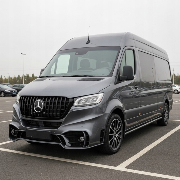 фото №9, Бампер передний перед + решётка mercedes sprinter w907 w910 b907 b910 907 910
