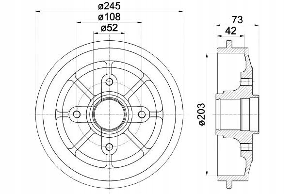 фото №2, Textar барабаны тормозные citroen зад c2 c3 textar