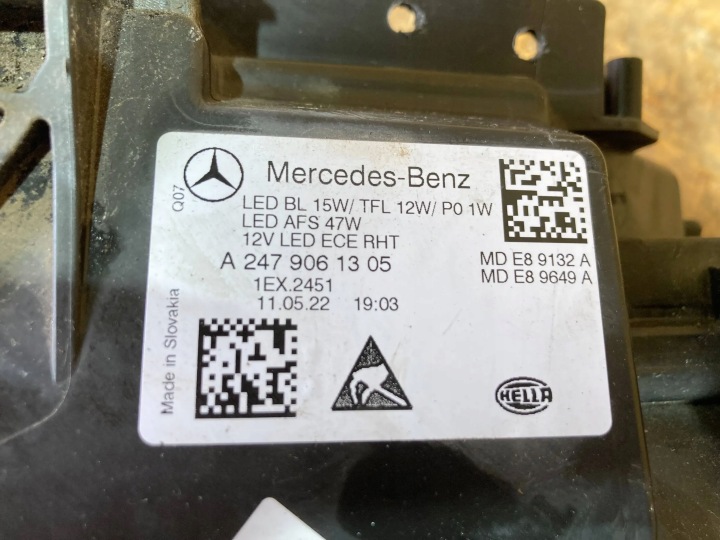 фото №10, Mercedes b-klasa w247 фара левая перед a2479061305 eu
