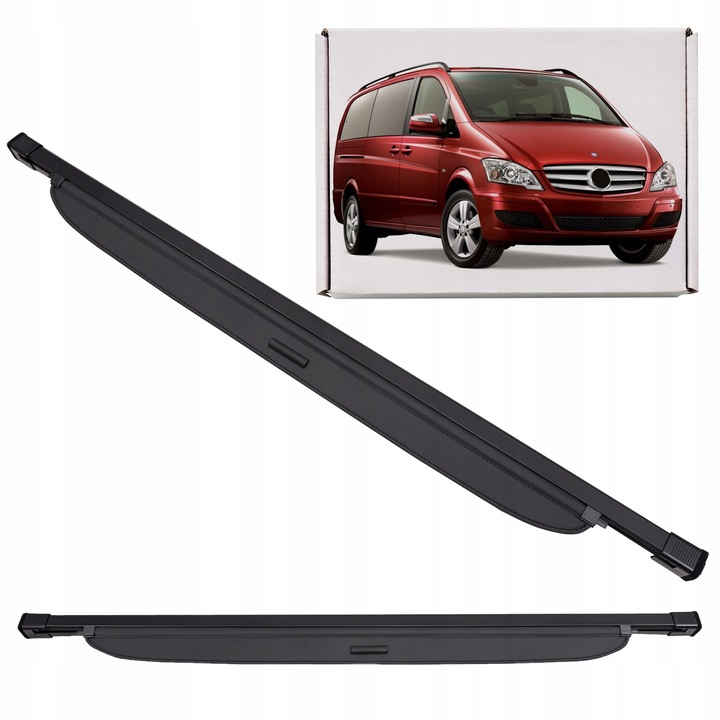 фото №1, Mercedes v-class vito ii w639 2010-2014 po рестайлинг ролета багажника чёрная