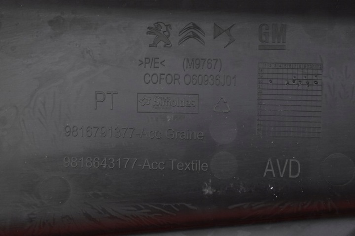 фото №10, Дверна карта (обшивка) права перед передній eu 9816791377 toyota proace city 16-21