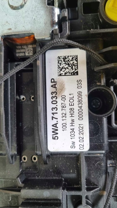 фото №6, Вибірник коробки касета коробки передач блок керування dsg 5wa bb an ap ba bs bc ag am