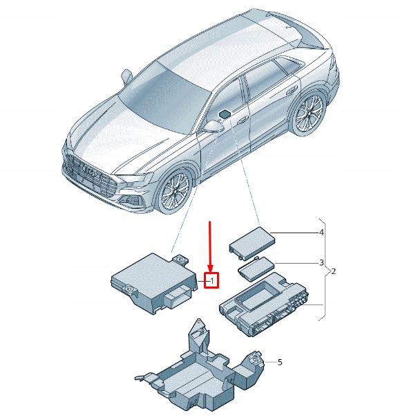 фото №2, Audi q8 4mn шлюз контроль unit 4n2907468ba