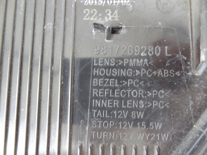фото №8, Лампа левая зад citroen c5 aircross 17- 9817269280 9817269580 eu