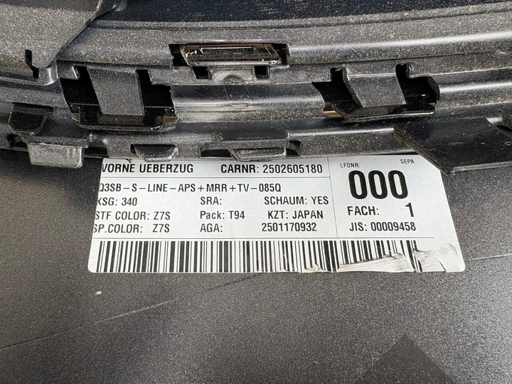 фото №14, Audi q3 sq3 83a 085q ii бампер перед переднее sportback z7s lz7s 4xpdc