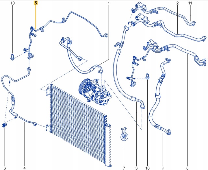 фото №14, Шланг кондиционера renault clio v captur ii