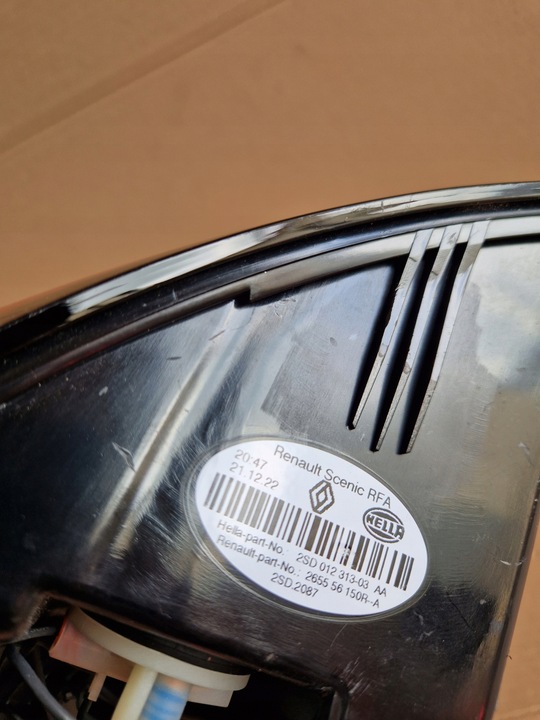 фото №13, Лампа зад ліва renault grand scenic iv 4 європа