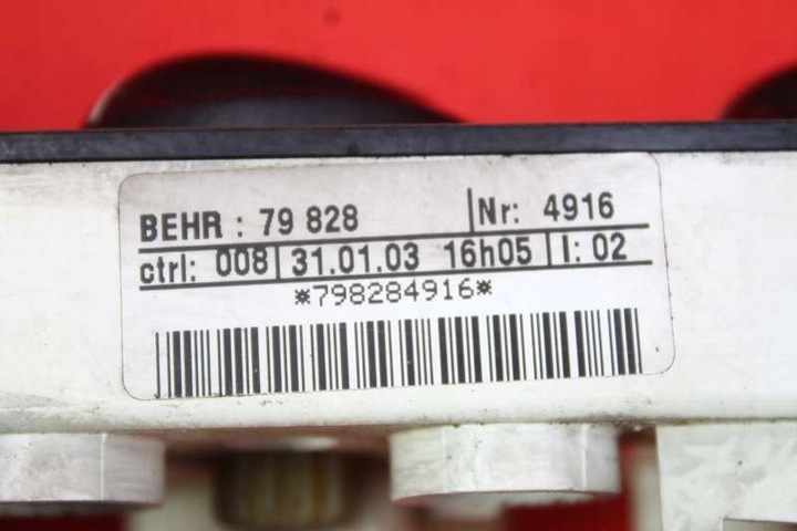 фото №6, Панель керування повітропровід 79828 renault kangoo 1 i 98-03