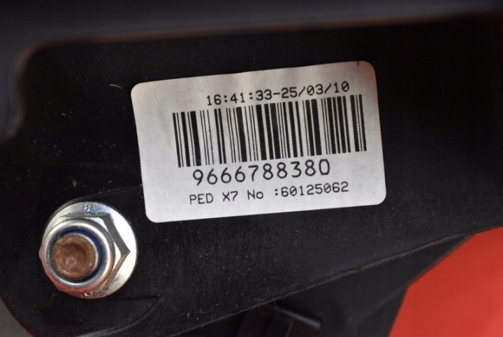 фото №9, Педаль педали тормоз автомат 9666788380 citroen c5 ii x7 iii 08-17