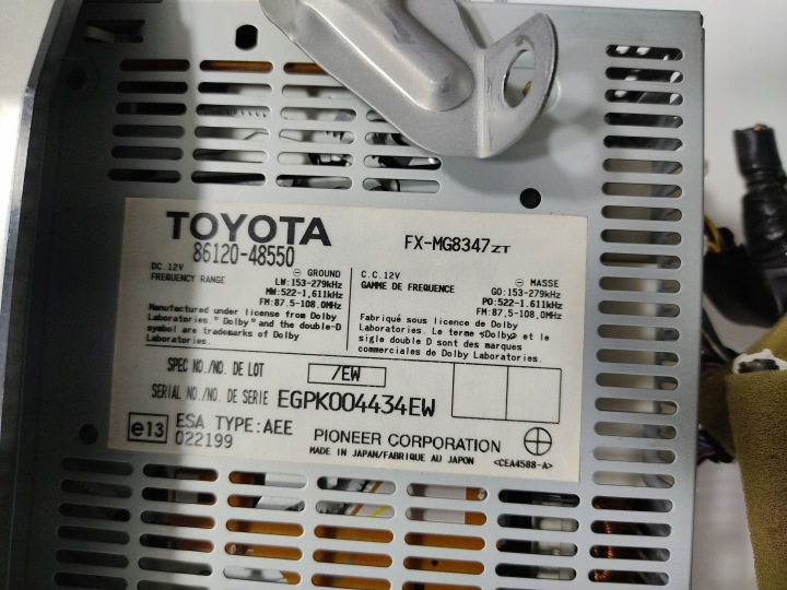 фото №9, Заводські магнітола cd модель levinson lexus rx ii rx400h 86120-48550 2003-2008