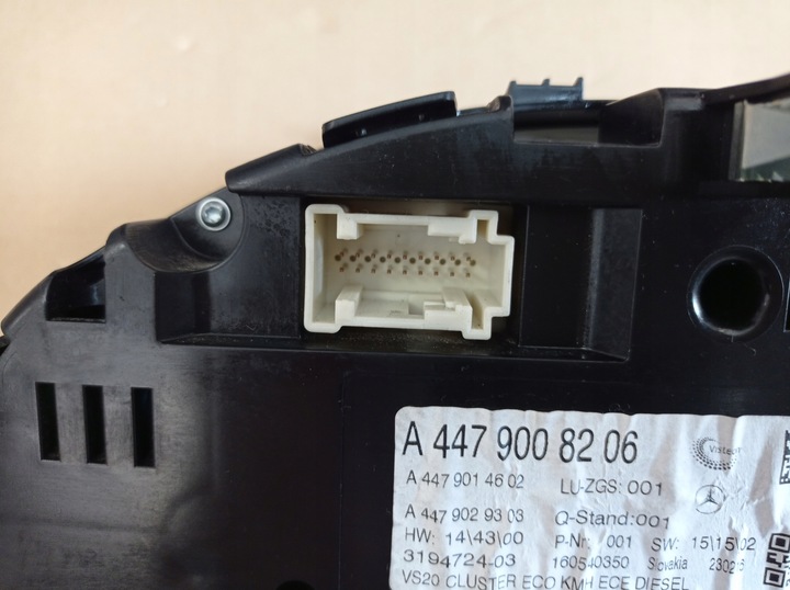 фото №5, Спідометр  прилади mercedes vito 14- 447 a4479008206 4479008206 eu
