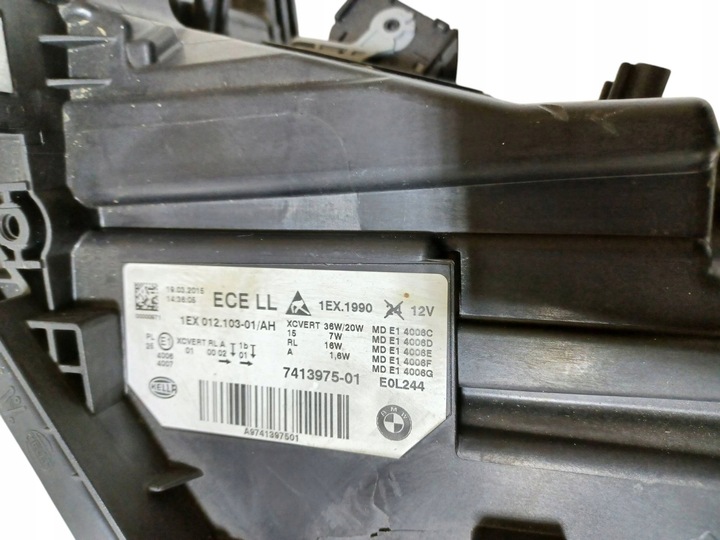 фото №14, Bmw 3 f30 f31 рестайлинг lci лампа перед левая полный led 7413975-01 1ex012103