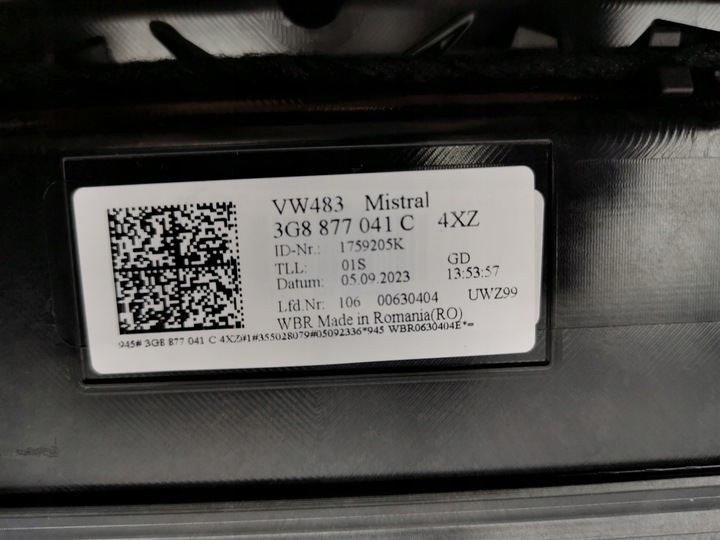 фото №7, Люк дах скляний панорамний vw arteon 3g8877041c новий оригінальний