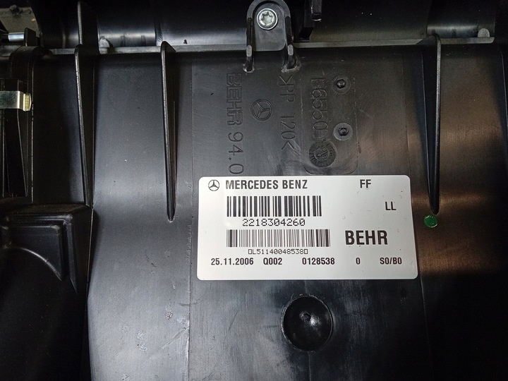 фото №7, Mercedes s w221 5.5 v8 отопитель a2218304260