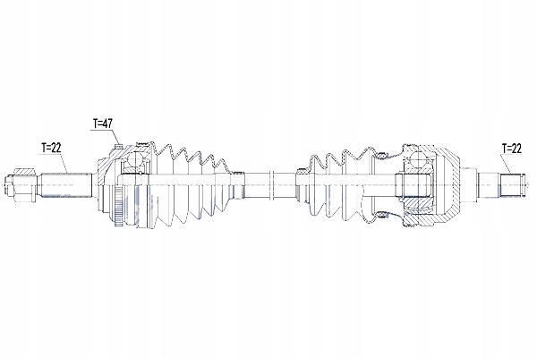 фото №10, Nty піввісь привідна chevrolet aveo daewoo kalos 1.2i 16v 08- права mtm