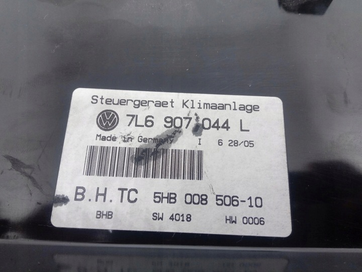 фото №9, Панель кондиционера vw touareg 7l6907044l