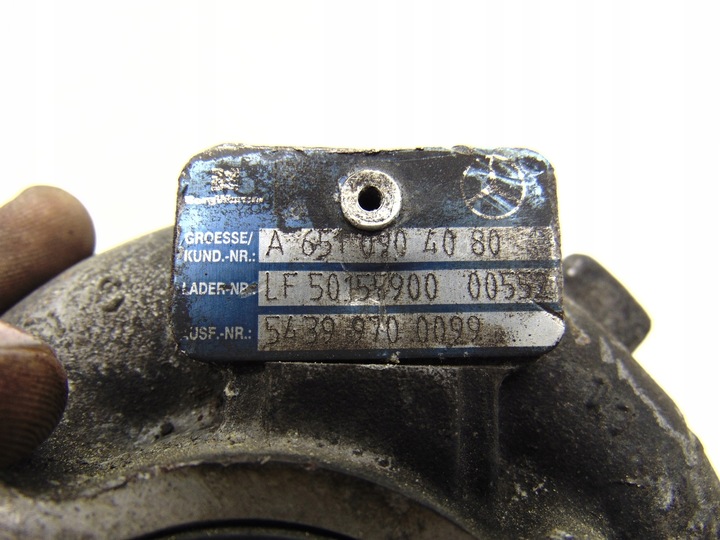 фото №4, Турбонагнітач turbo a6510904080 mercedes 2.2 cdi