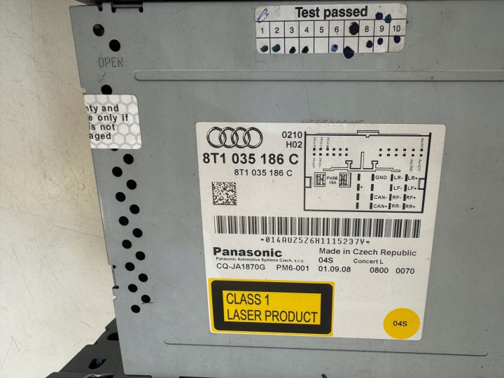 фото №8, Audi a4 b8 магнітола cd магнітола 8t1035186c