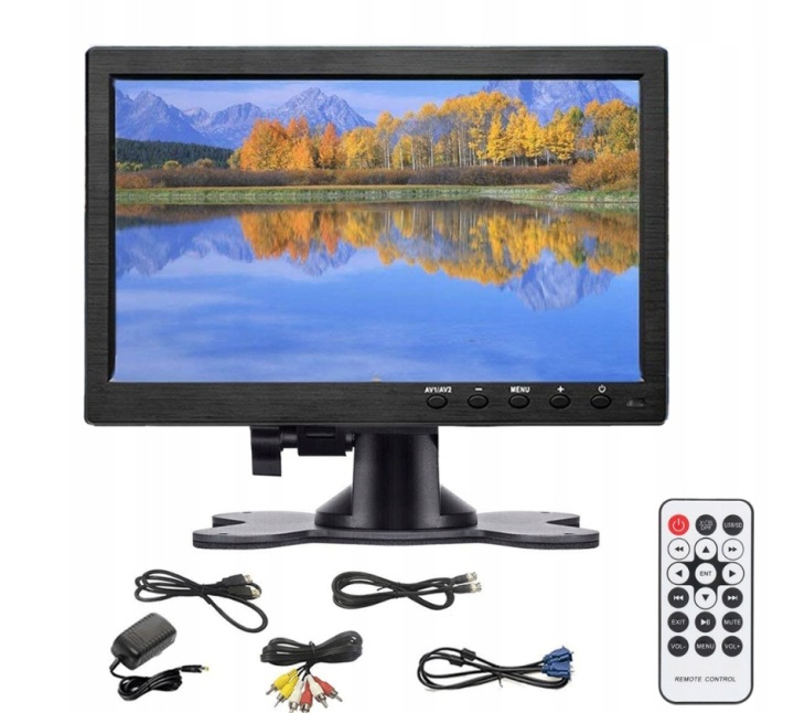 фото №10, Кольоровий монітор lcd 10.1'' hd do камери заднього ходу з hdmi bnc av vga 1080p