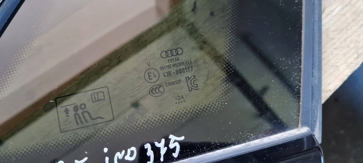 фото №7, S3 8y a3 рестайлинг стекло кузова правая зад sline sportback 24r 8y4845298l