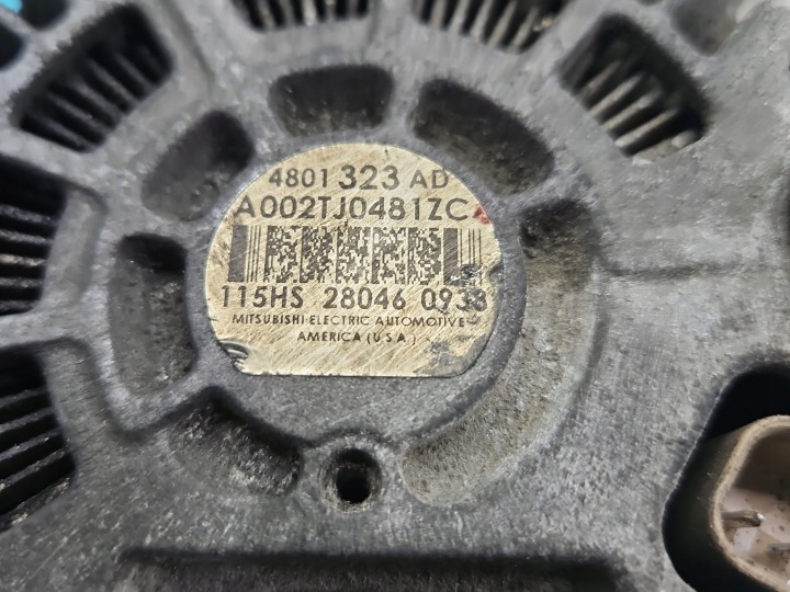 фото №6, Тест генератор dodge caliber 4801323ad a002tj0481zc 1.8 16v