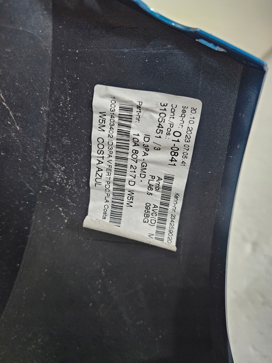 фото №16, Бампер перед переднее vw id.3 id3 10a рестайлинг 10a807221a