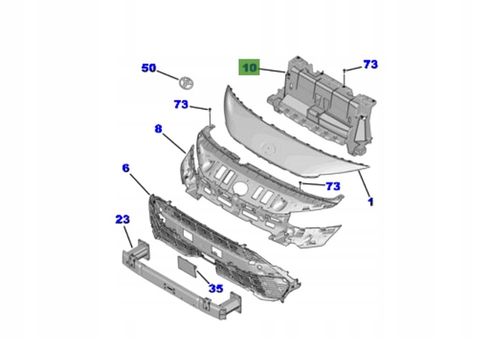 фото №1, Su001-b5238 корпус підсилювач передньої ременя proace city 2024- verso