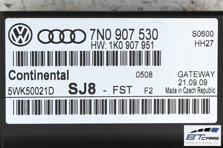 фото №8, Vw audi seat skoda блок керування  шлюз 7n0907530 модуль 7n0907530c 7n0907530h