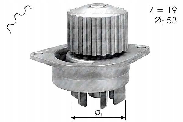 фото №16, Насос води citroen peugeot 307 1,6, 206 sw 1,6 16v