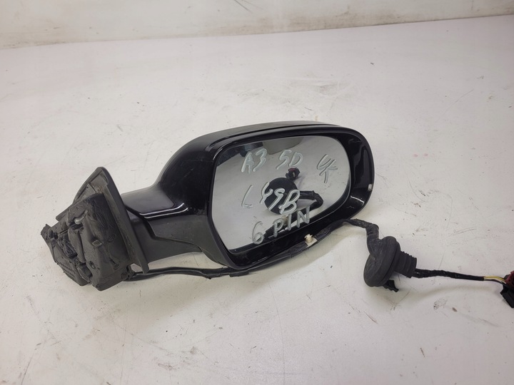 фото №10, Зеркало правый перед audi a3 8p4 ly9b 6 pin uk 5d