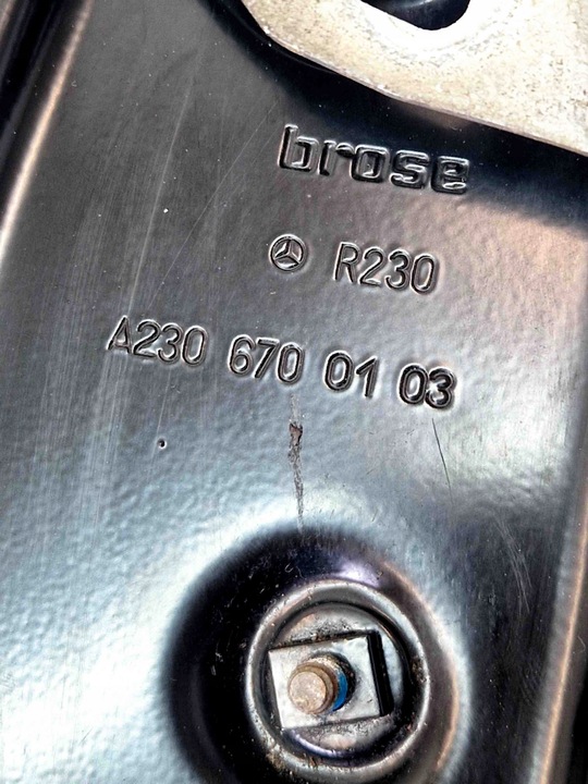 фото №9, Підйомник вікна задніх лівих двері mercedes-benz sl r230 2306700103