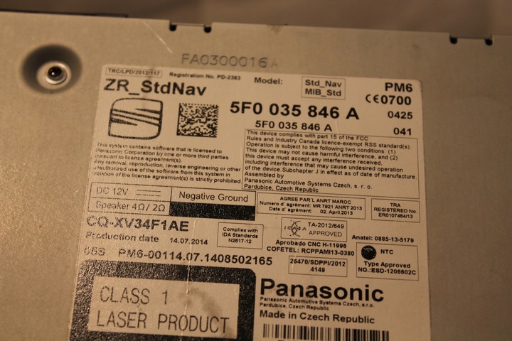 фото №3, Мультимедиа считыватель mib радио cd seat leon ateca