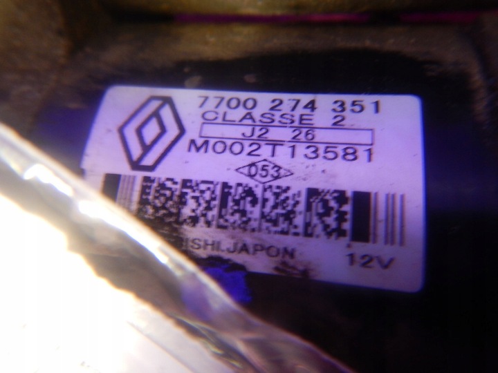 фото №5, Renault thalia i 02-06 fl 1.4 75km стартер m002t13581 7700274351 9 зубів