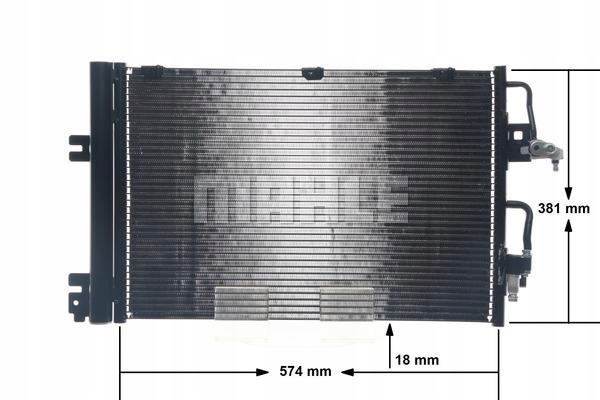 фото №12, Конденсатор кондиціонера opel astra h 1,4-1,8b kpl з осушувач