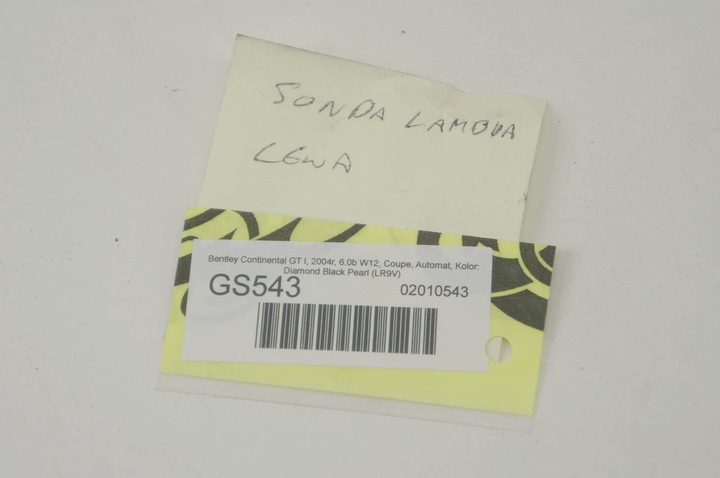 фото №6, Gs543 bentley continental gt i w12 лямбда-зонд