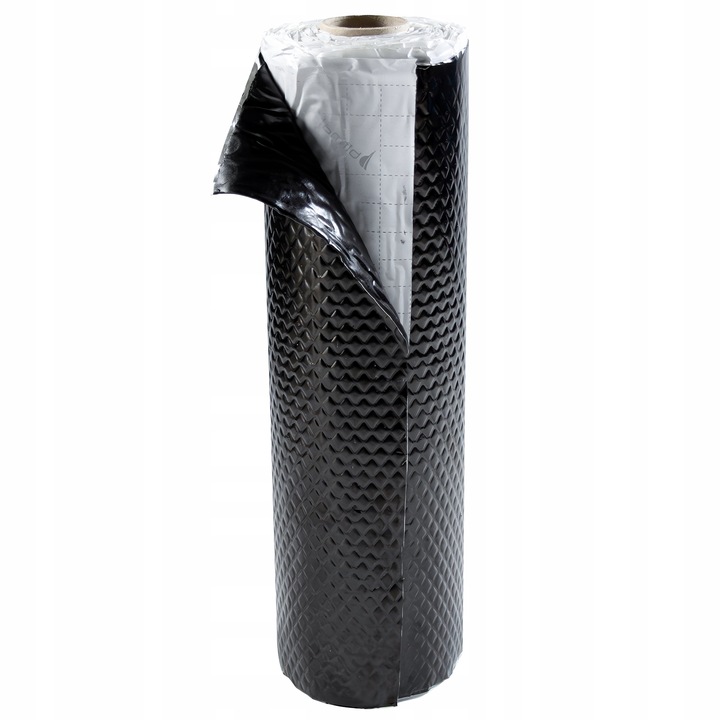 фото №15, Коврик butylowa шумопоглощающая чёрная 2mm 200x50cm do автомобиля алюминий ролик