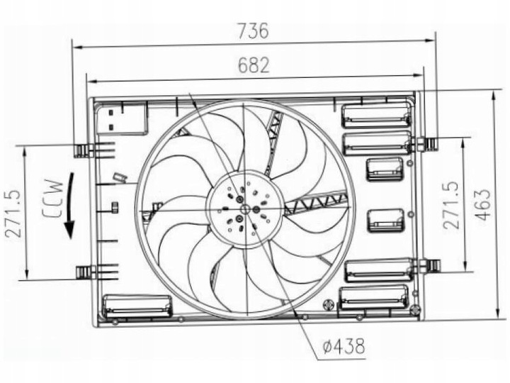 фото №2, Вентилятор радіатор seat leon 5f 1.2-2.0 leon 5f 1.2-2.0 ateca 1.5 2.0