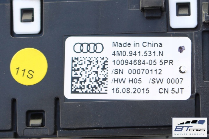 фото №10, Audi a4 a5 q5 q7 перемикач вимикач світла 4m0941531n 4m0941531aa 4m0 94