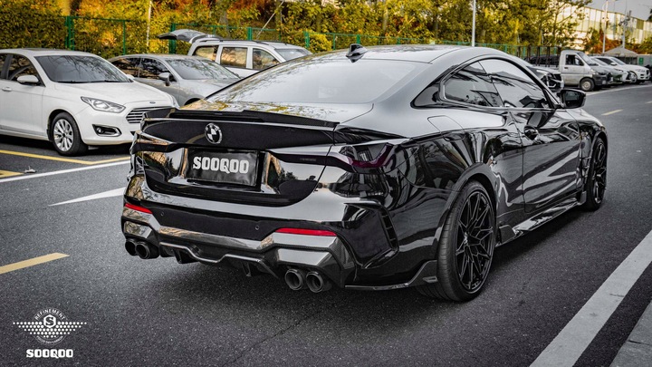 фото №10, Карбоновий дифузор спойлер зад bmw g22 g23 sq стиль