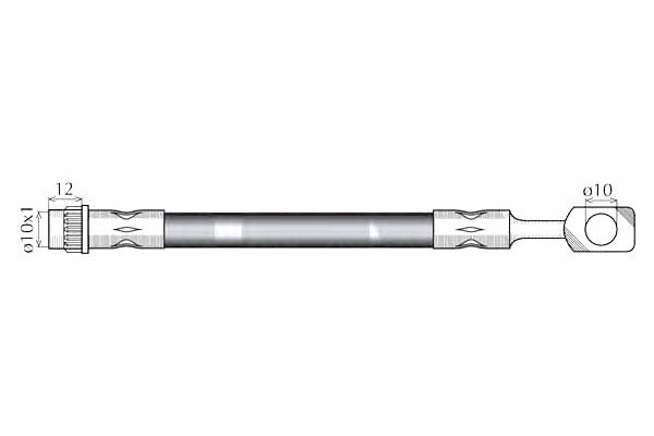 фото №1, Nk шланг тормозной elast. peugeot зад 607 00-11