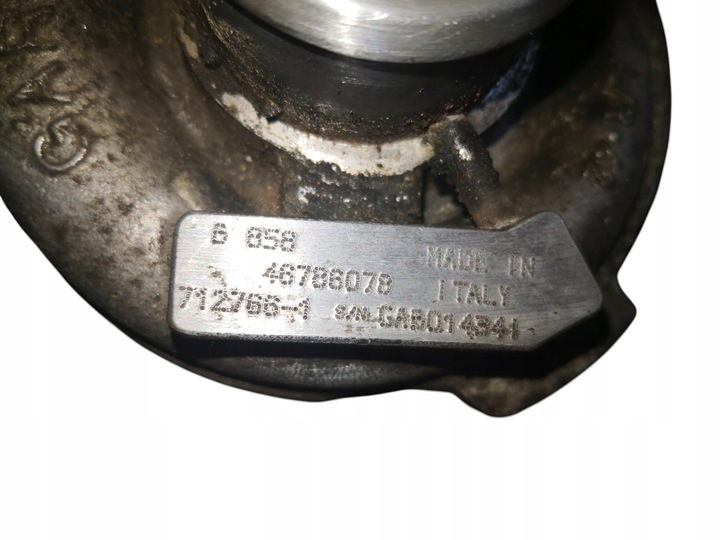 фото №6, Турбонагнетатель alfa 147 156 fiat marea multipla stilo i 1.9 jtd 8v 46786078
