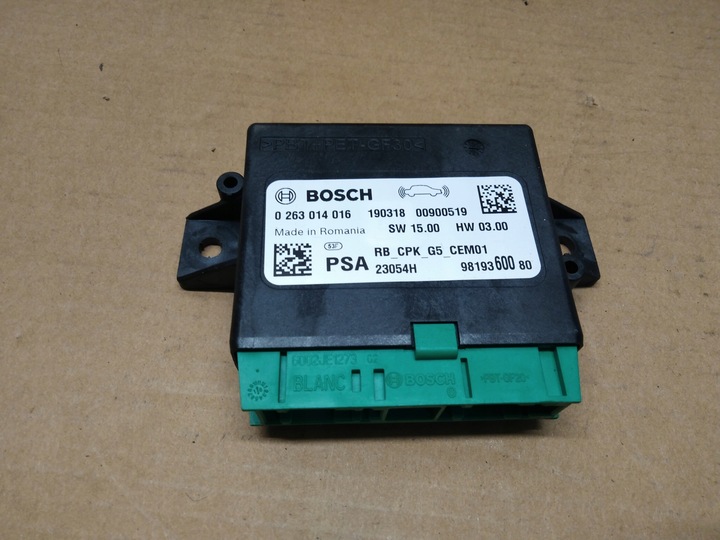 фото №1, C5 aircross модуль pdc блок управления 9819360080