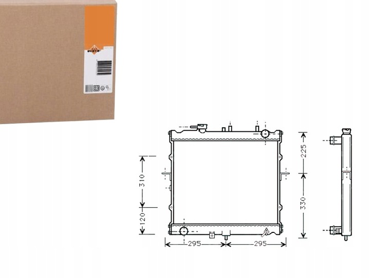 фото №1, Радиаторов двигателя nrf 0k01215200 ok01215200 a