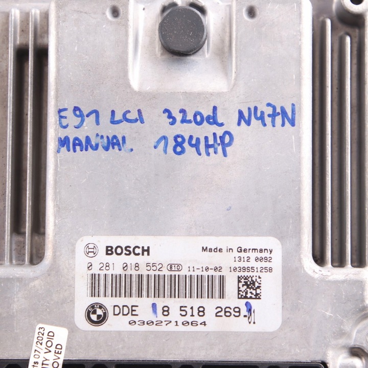 фото №12, Bmw e90 e91 lci n47n 320d 184hp комп'ютер блок керування двигуна ecu dde 8518269