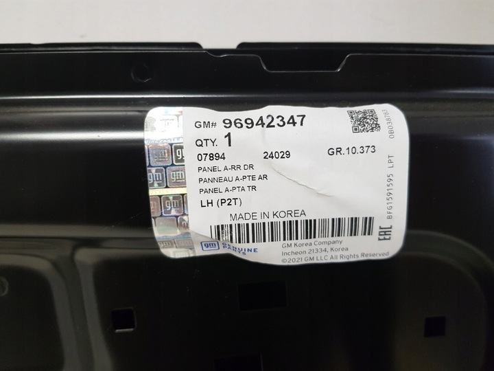 фото №8, Новое оригинальные дверь левая задние левая зад chevrolet aveo t255 hb 07-11